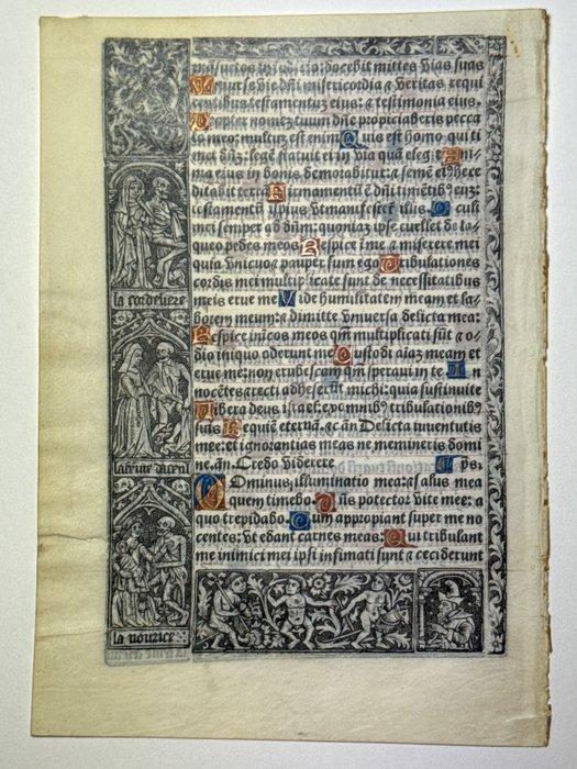 Paris, Jean Poitevin, 1501 - Printed Book of Hours on Vellum, Antiek en Kunst, Antiek | Boeken en Bijbels