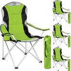 4 kampeerstoelen bekleed - groen