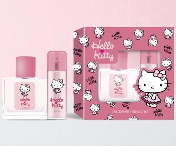 Hello Kitty - Giftset - Sweet Leopard Pink - EDP+ BODYMIST, Sieraden, Tassen en Uiterlijk, Uiterlijk | Parfum, Nieuw, Verzenden
