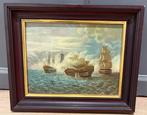 Britse school (XIX) - Batalla de Trafalgar, Antiek en Kunst