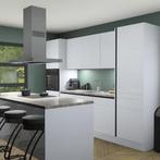 Greeploze sneeuwwitte hoogglans keuken Lima 25065, Huis en Inrichting, Keuken | Complete keukens, Verzenden, Nieuw