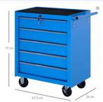 Mobiele Gereedschapswagen met 5 Laden – 100 kg Draagvermogen, Verzenden, Nieuw