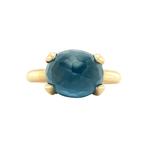 Gouden Bron Jewelry ring Catch 14 krt, Sieraden, Tassen en Uiterlijk, Ringen, 18 tot 19, Goud, Blauw, Dame