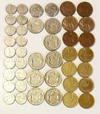 België, 43 Belgische munten (volledige serie 1 frank FR en