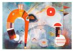 Kunstdruk Wassily Kandinsky - Rond et pointu 100x70cm, Huis en Inrichting, Woonaccessoires | Schilderijen, Tekeningen en Foto's