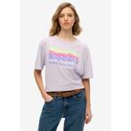 Superdry Shirt met ronde hals SU-NEON RAINBOW OVERSIZED TEE, Kleding | Dames, T-shirts, Verzenden, Nieuw