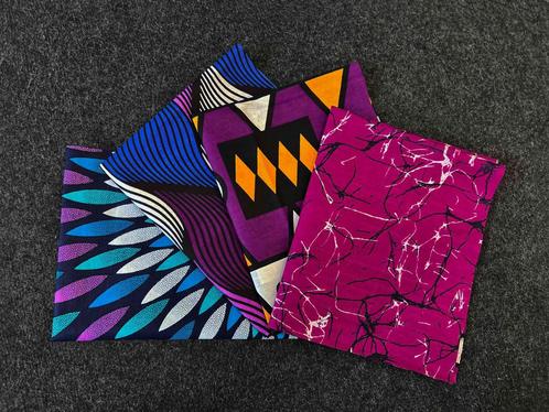 4 Fat quarters - Paarse Quiltstoffen / Patchwork stoffen - A, Hobby en Vrije tijd, Stoffen en Lappen, Nieuw, Ophalen of Verzenden