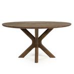 Eettafel Eleonora TYCHO Lichtbruin Rond 150cm *NIEUW* 96553, 150 tot 200 cm, Rond, Nieuw, Scandinavisch