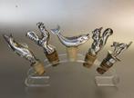 Flessenkurken / stoppers: Vis (2x) , Haan, Eekhoorn & Kat -
