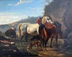 Wouterus Verschuur jr (1841-1936) - Landschap met paarden, Antiek en Kunst, Kunst | Schilderijen | Klassiek