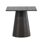 *WOONWINKEL* Vierkante Eettafel Met Ronde Voet Mocca, Verzenden, Nieuw