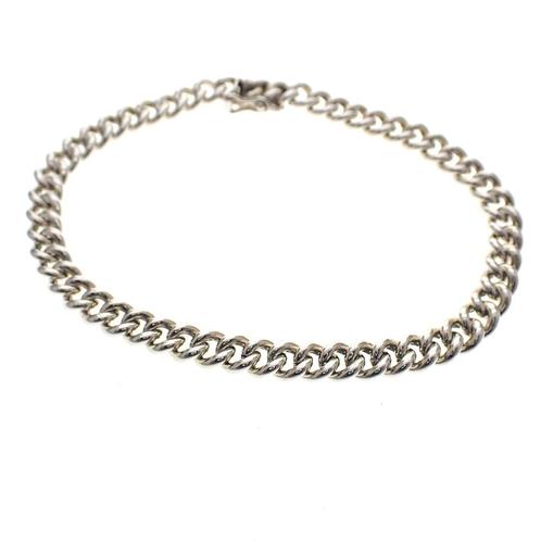 Zilveren gourmet schakel armband | 20 cm, Sieraden, Tassen en Uiterlijk, Armbanden, Zilver, Gebruikt, Zilver, Verzenden