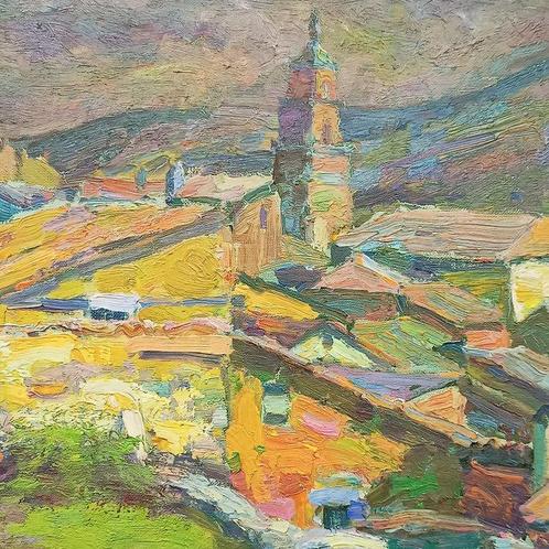 Jordi Baget (1930) - Teulats - Albarracín/Teruel, Antiek en Kunst, Kunst | Schilderijen | Klassiek