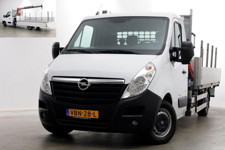 Opel Movano 2.3 CDTI 145pk E6 Open Laadbak + Kraan 08-2019, Auto's, Bestelauto's, Dealer onderhouden, Lease, Handgeschakeld, Wit