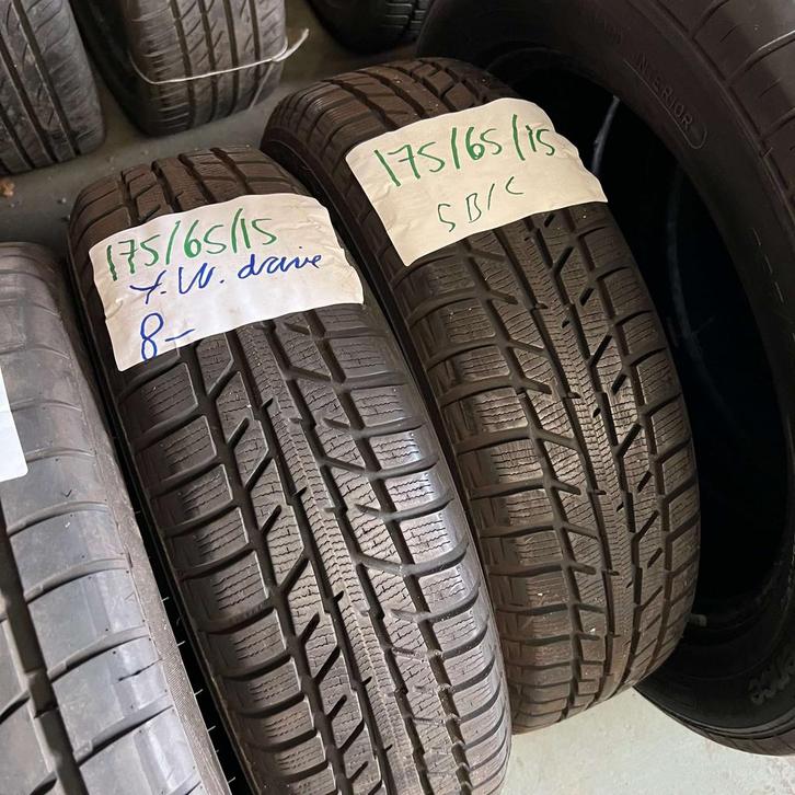 2 x Yokohama W.Drive 175-65-15 Winterbanden 8mm, Auto-onderdelen, Banden en Velgen, 15 inch, Winterbanden, 175 mm, Personenwagen