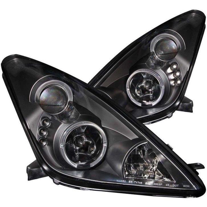ANZO 2000-2005 Toyota Celica Projector Headlights w/ Halo, Auto-onderdelen, Verlichting, Ophalen of Verzenden