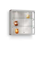 *TIP*  Luxe vitrinekast aluminium 100 cm wandkast met glas, Ophalen of Verzenden, Nieuw in verpakking
