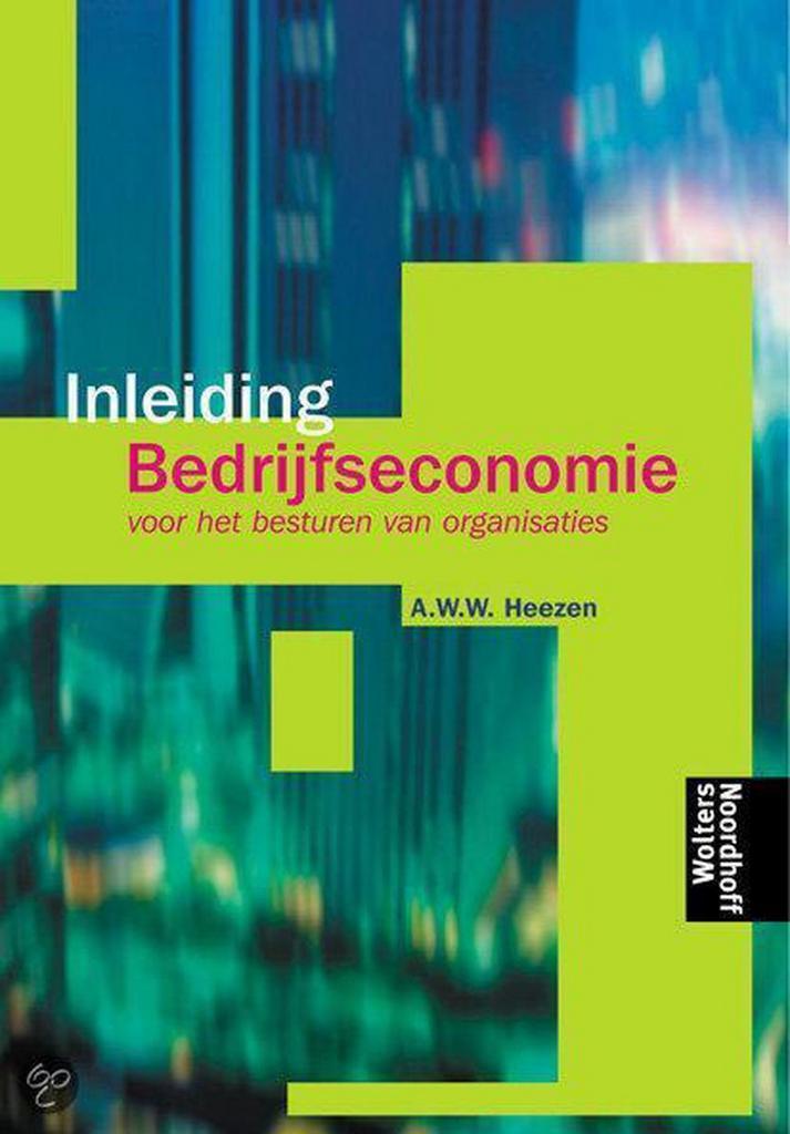 Inleiding bedrijfseconomie 9789001376239 A.W.W. Heezen, Boeken, Schoolboeken, Gelezen, Verzenden