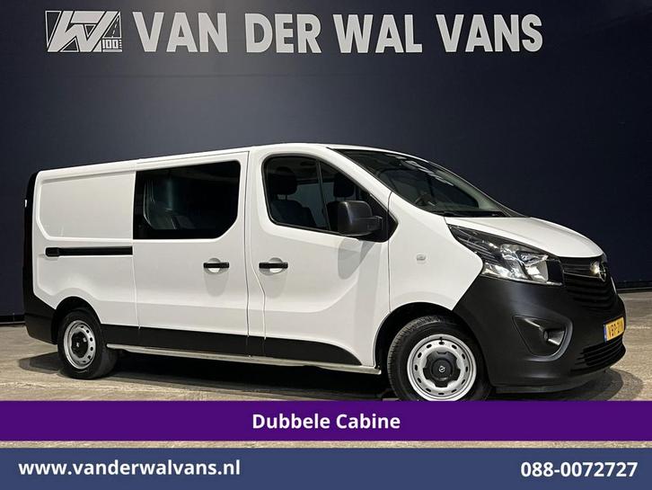 Opel Vivaro | 1.6 CDTI 126pk L2H1 Dubbele cabine Euro6 Airco, Auto's, Bestelauto's, Dealer onderhouden, Te koop, Handgeschakeld