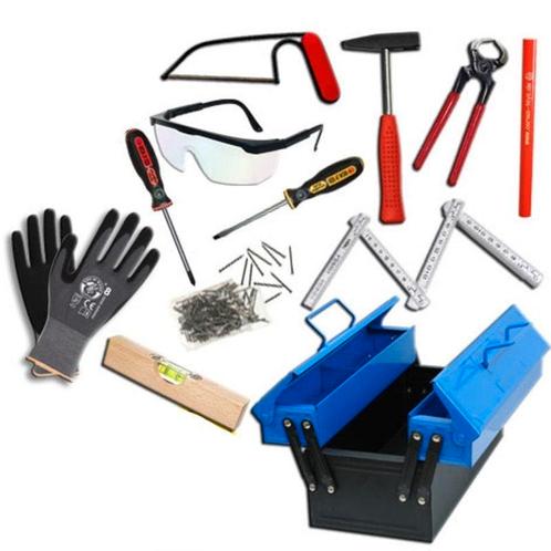 Gereedschapskist blauw met gereedschap - Kids at work, Kinderen en Baby's, Speelgoed | Overig