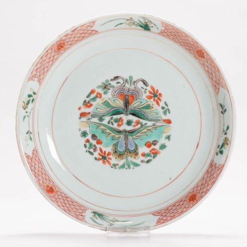 Bord - Kangxi Period Chinese Porcelain dish Famille Verte, Antiek en Kunst, Antiek | Overige Antiek