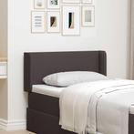 vidaXL Hoofdbordoor met hoofdeinde Bruin 16 x 40 x 4.5 cm, Verzenden, Nieuw, Bruin, Stof