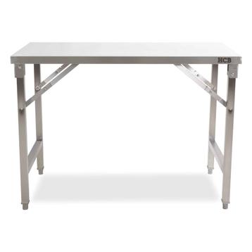 HCB Werktafel - inklapbaar - 120 x 70 x 85 cm - RVS beschikbaar voor biedingen