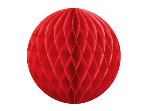 Honeycomb Bal Rood 10cm, Hobby en Vrije tijd, Feestartikelen, Nieuw, Verzenden