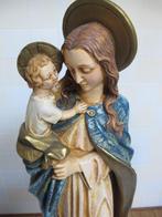 Beeld, Maagd Maria met Christuskind op de halve maan en, Antiek en Kunst