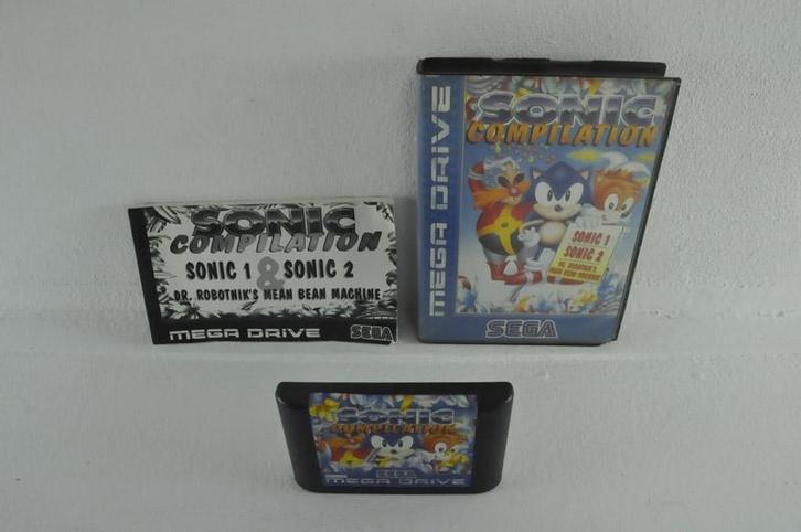 Sonic Compilation Garantie & morgen in huis! (Mega Drive), Spelcomputers en Games, Games | Sega, Zo goed als nieuw, Ophalen of Verzenden