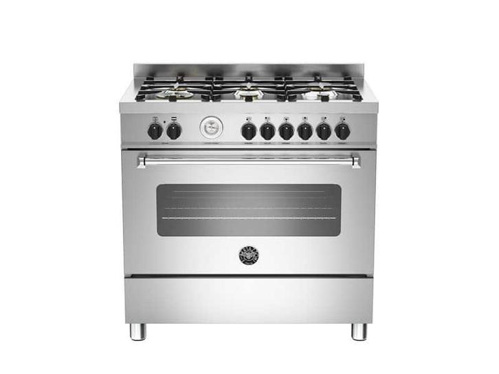 €3179.00 BERTAZZONI MAS906MFESXTFornuis 90 cm, Witgoed en Apparatuur, Fornuizen, Vrijstaand, Ophalen of Verzenden