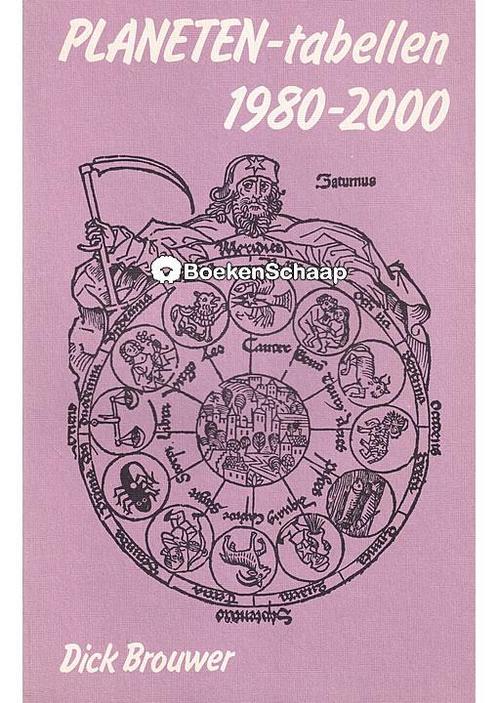 Planeten-tabellen 1980-2000 Dick Brouwer, Boeken, Esoterie en Spiritualiteit, Verzenden
