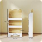 TRUUSK Kinderboekenkast Met 3 Planken - Houten Opbergrek Voo, Kinderen en Baby's, Kinderkamer | Commodes en Kasten, Verzenden