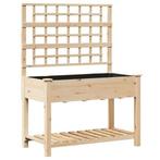 Tuinbak met Trellis | Tweedekansje | OP = OP, Tuin en Terras, Bloembakken en Plantenbakken, 100 cm of meer, Nieuw, Ophalen of Verzenden