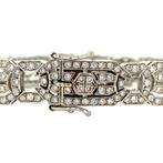 Witgouden armband met diamant 18.5 cm 18 krt, Nieuw, Ophalen of Verzenden