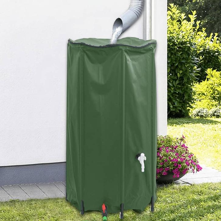vidaXL Watertank met kraan opvouwbaar 380 L PVC, Tuin en Terras, Tuinslangen, Nieuw, Verzenden