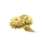 Gouden oud Hollandse broche van een mutsenbel | Antiek, Sieraden, Tassen en Uiterlijk, Ophalen of Verzenden, Gebruikt, Overige kleuren