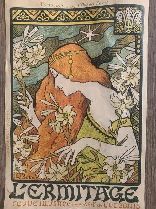 Paul Berthon ( 1872-1934 ) - L’Ermitage - Jaren 1970, Antiek en Kunst, Kunst | Tekeningen en Foto's