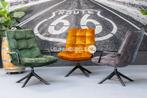 Draai fauteuil Dana met armleuning, 3 kleuren Velvet stof., Nieuw, Modern, Ophalen of Verzenden, 75 tot 100 cm