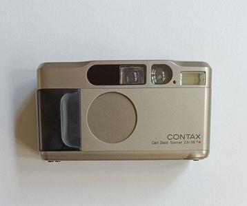 Contax T2 + Carl Zeiss Sonnar 2.8/38mm avec etui | Analoge beschikbaar voor biedingen