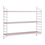 [en.casa] Wandplank Strängnäs verstelbaar 50x60x15 cm violet, Verzenden, Nieuw