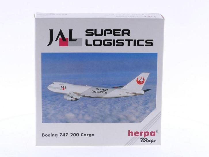 Schaal 1:500 Herpa 502481 JAL Cargo Boeing 747-200F Super..., Hobby en Vrije tijd, Modelbouw | Vliegtuigen en Helikopters, Gebruikt