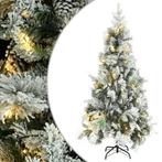 vidaXL Kerstboom met LED en dennenappels en sneeuw 225 cm, Diversen, Verzenden, Nieuw