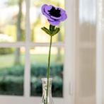 Bloem Wolvilt - Anemoon Lila - Homedeco - Handmade&Fairmade, Ophalen of Verzenden, Nieuw