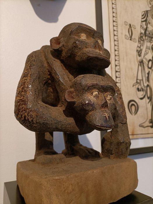 Beeldje Singe Baule - Baule - Ivoorkust (Zonder, Antiek en Kunst, Kunst | Niet-Westerse kunst