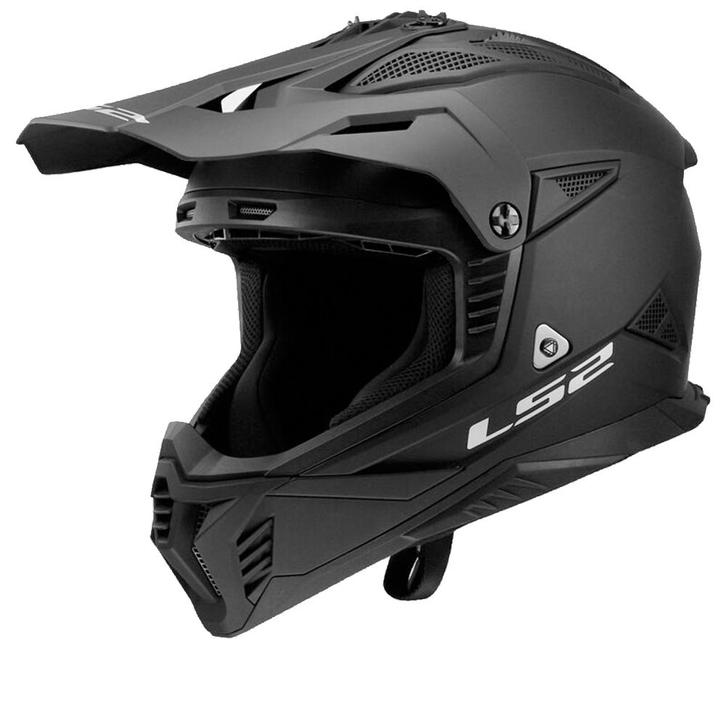 LS2 MX708 Fast II Solid Mat Zwart Offroad Helm, Motoren, Kleding | Motorhelmen, XXL, Nieuw met kaartje, Overige merken, Offroadhelm