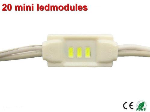 20 x Mini Led Modules Warm-wit Ip65, Auto diversen, Auto-accessoires, Verzenden