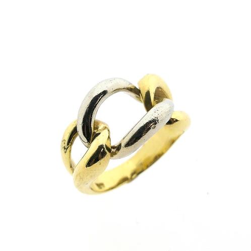 18 Krt. Bicolor gouden ring | Robuust (robuuste ring), Sieraden, Tassen en Uiterlijk, Ringen, Dame, Overige kleuren, 17 tot 18