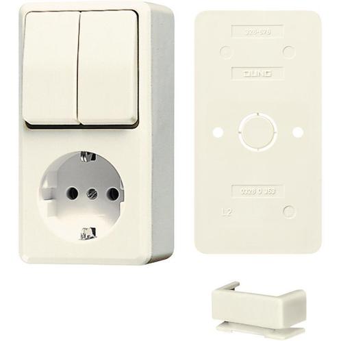 Jung AP600 White Series Combo RA met basisplaatbundel -, Doe-het-zelf en Verbouw, Elektra en Kabels, Overige typen, Nieuw, Verzenden