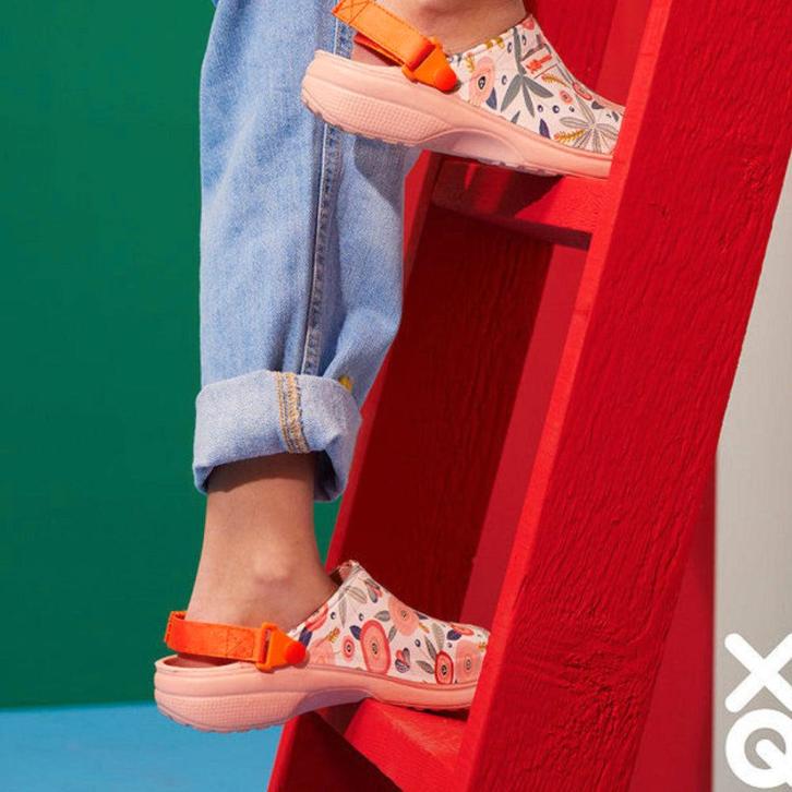 XQ Meisjes Tuinklompen Bloemenprint – lichtgewicht - Roze /, Kleding | Heren, Schoenen, Ophalen of Verzenden